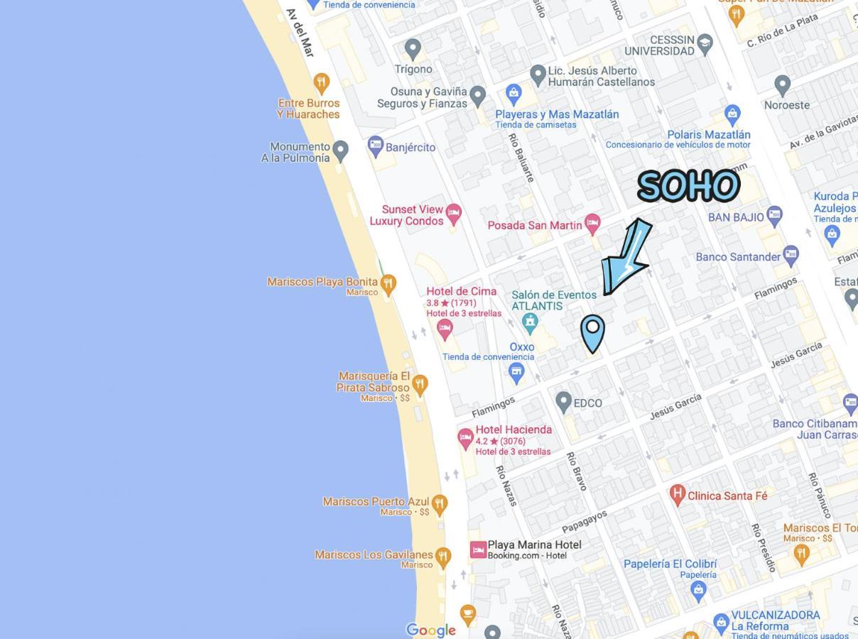 Loft A Dos Cuadras De La Playa By G P S Rentas Apartment Mazatlan Luaran gambar